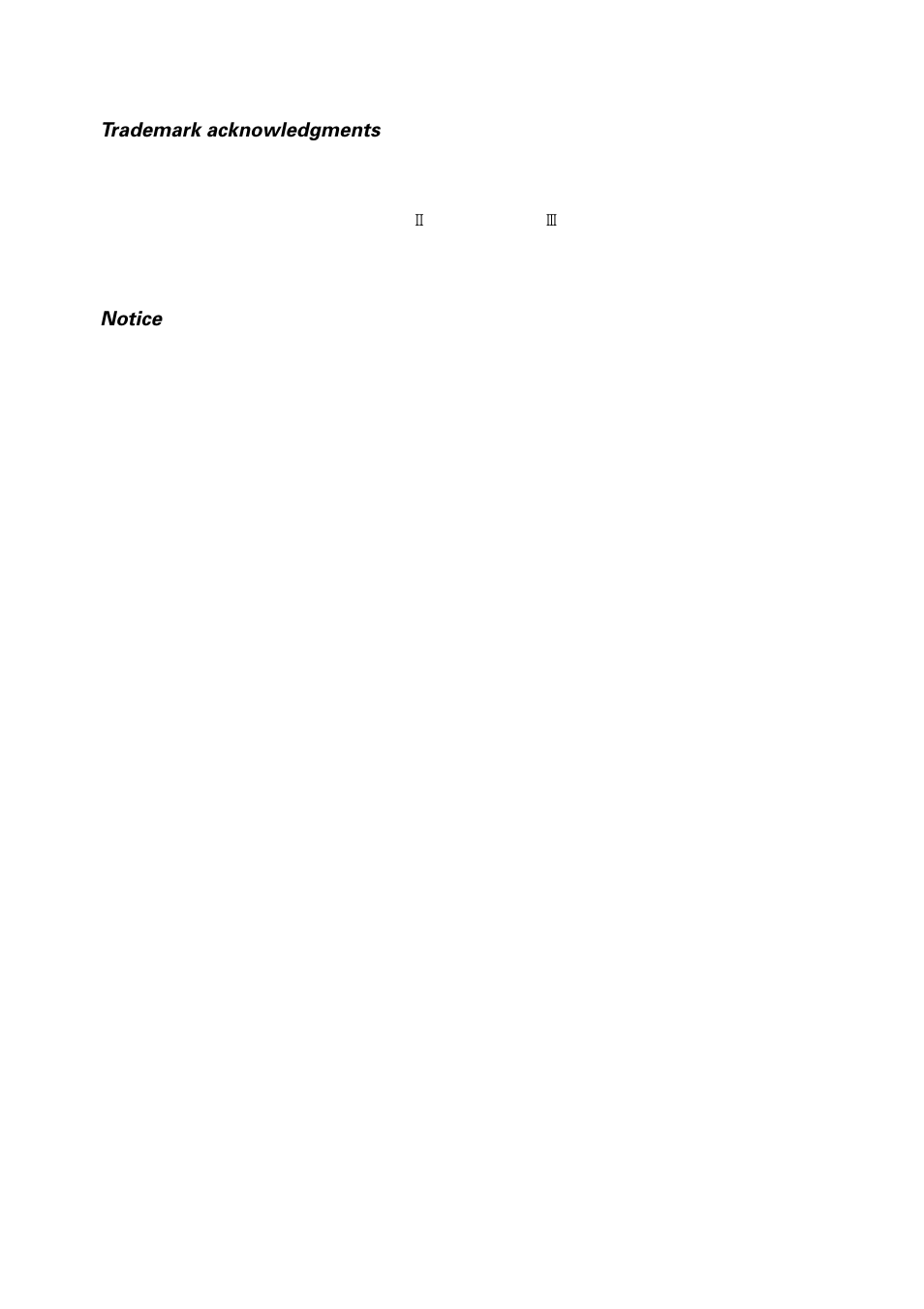 Trademark acknowledgments, Notice | Star Micronics LC-100+ User Manual | Page 3 / 88