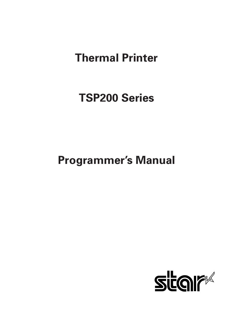 Star Micronics RS232 User Manual | 80 pages