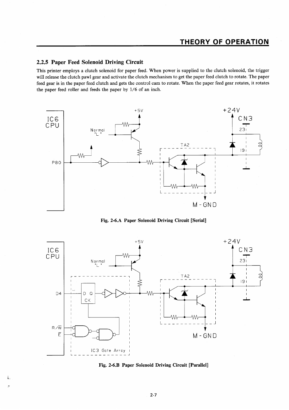 5 paper feedsolenoid driving circuit | Star Micronics SP200F SERIES User Manual | Page 17 / 90