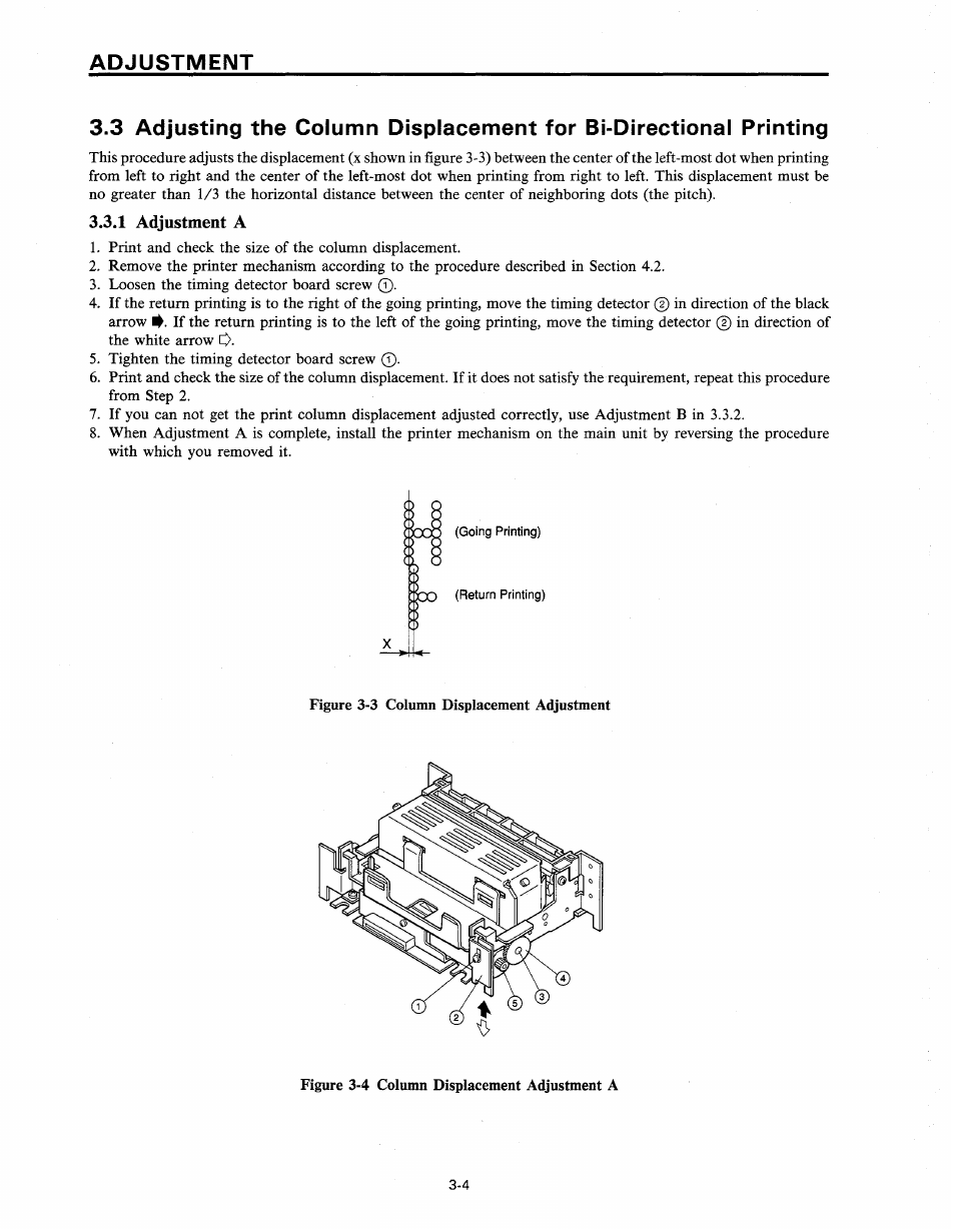 1 adjustment a | Star Micronics SP200F SERIES User Manual | Page 36 / 90