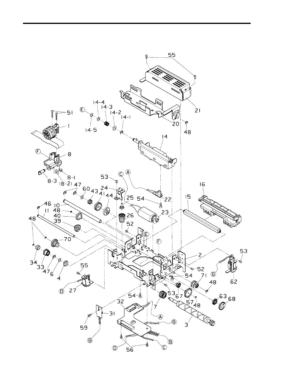 Parts list | Star Micronics SP200F SERIES User Manual | Page 63 / 90
