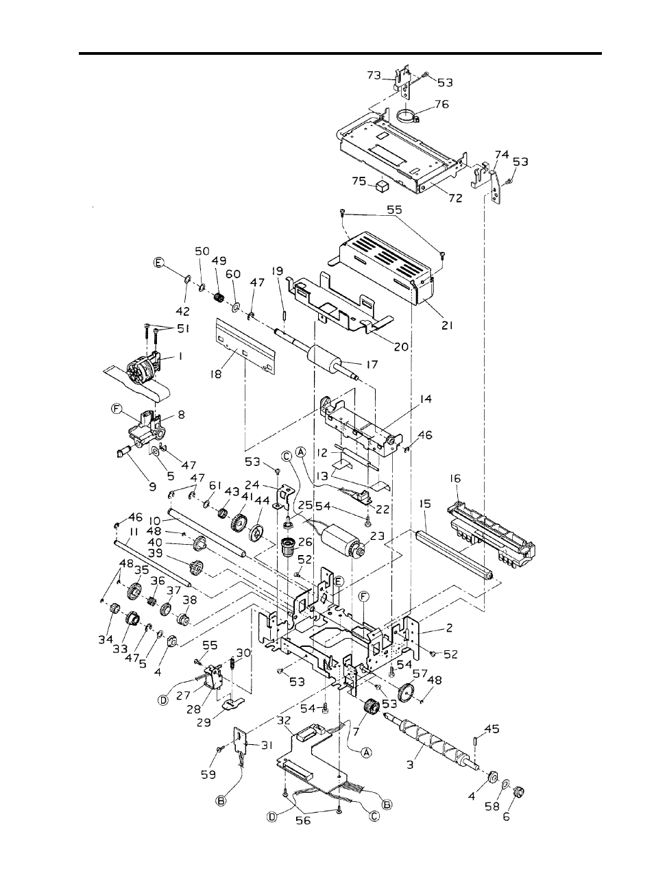 Parts list | Star Micronics SP200F SERIES User Manual | Page 64 / 90