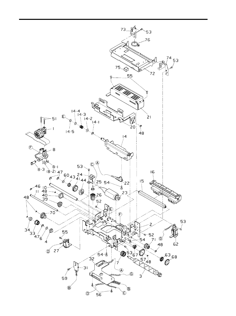 Parts list | Star Micronics SP200F SERIES User Manual | Page 65 / 90