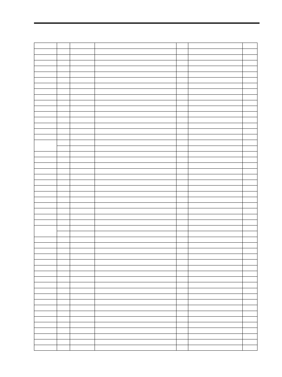 Parts list | Star Micronics SP200F SERIES User Manual | Page 78 / 90