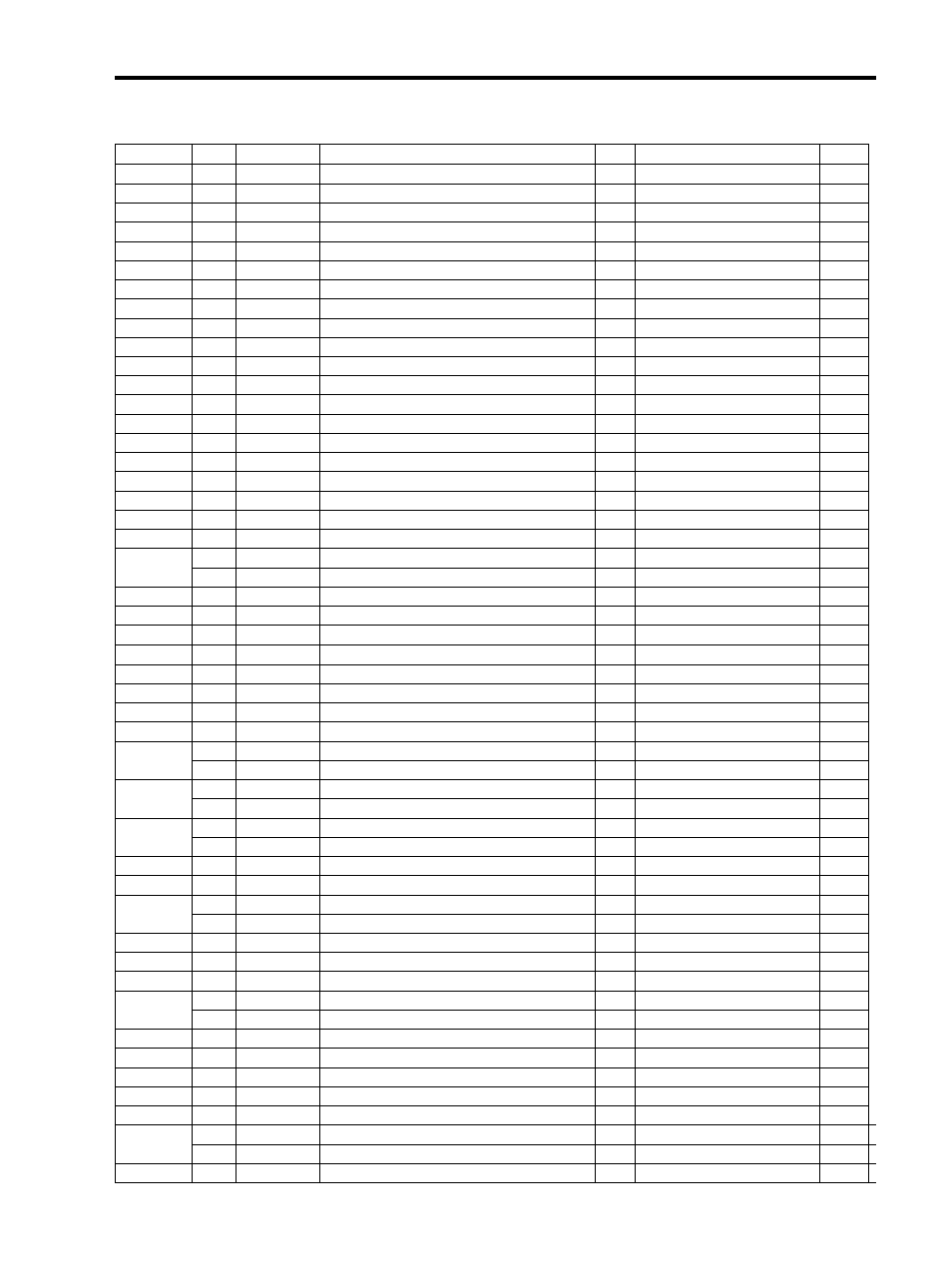 Parts list | Star Micronics SP200F SERIES User Manual | Page 84 / 90