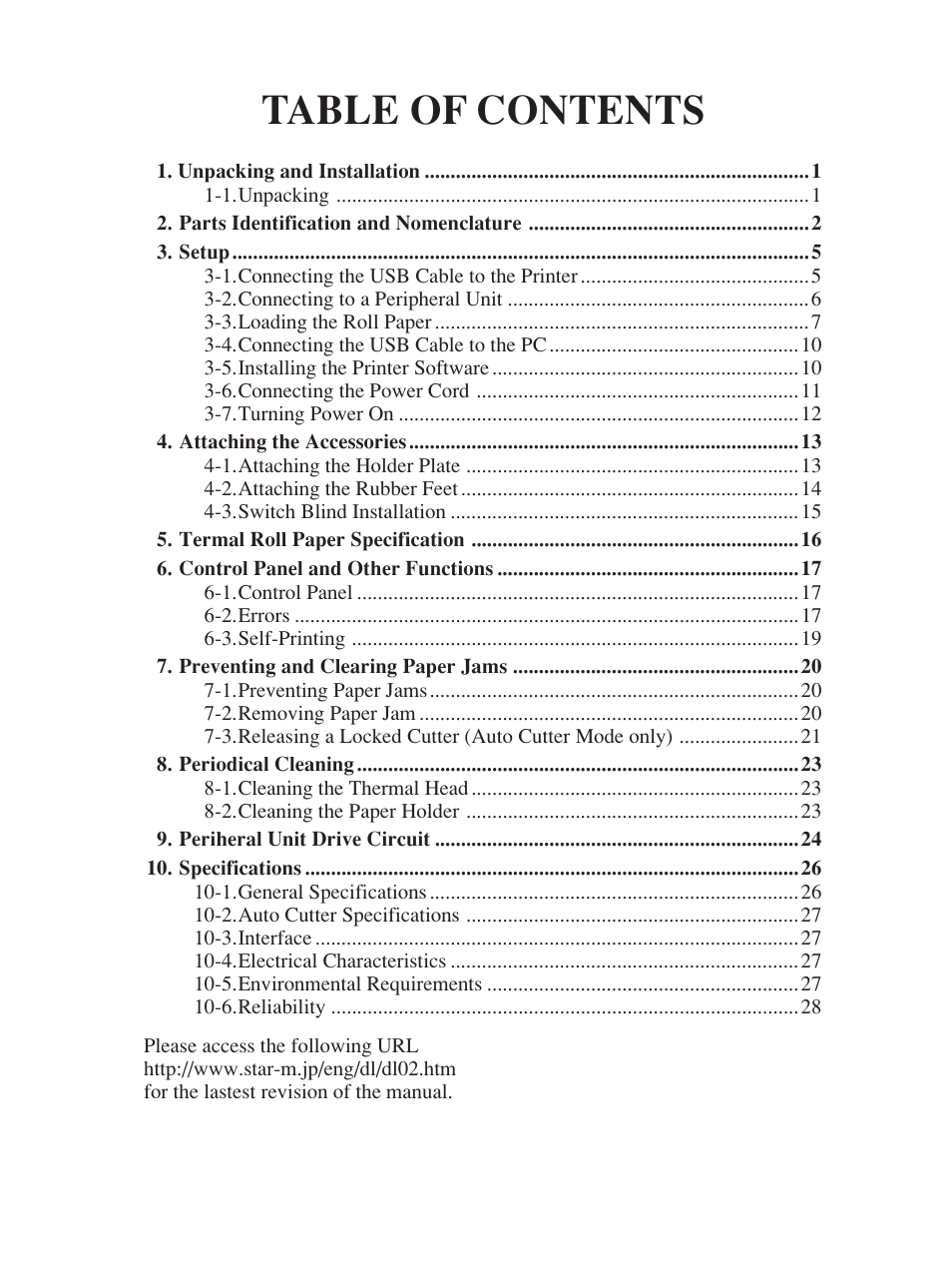Star Micronics FUTUREPRINT TSP100 User Manual | Page 3 / 32