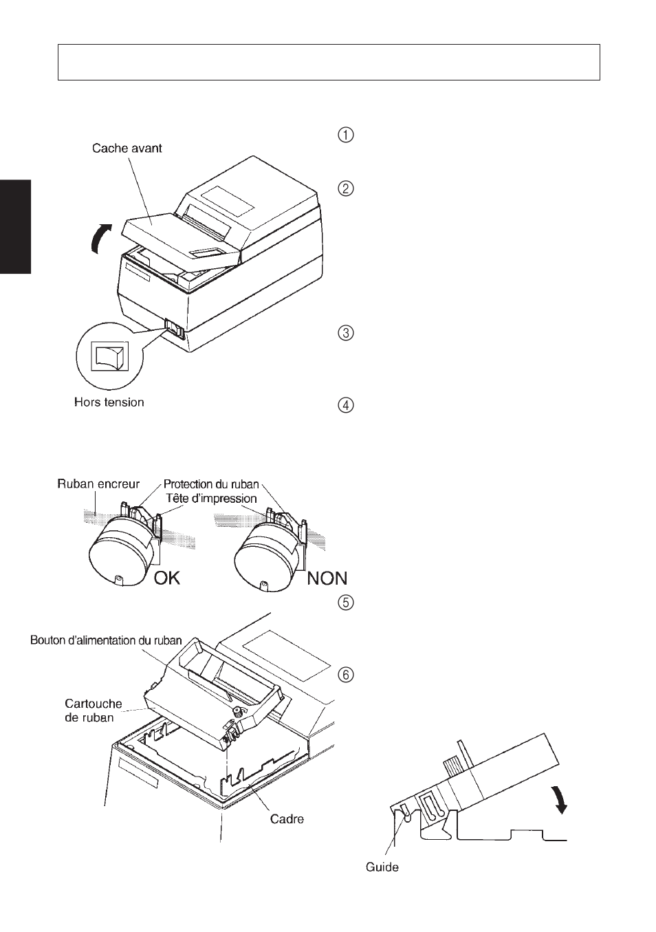 Installation d’une cartouche de ruban, 1. sp312 | Star Micronics SP342F-A User Manual | Page 16 / 62