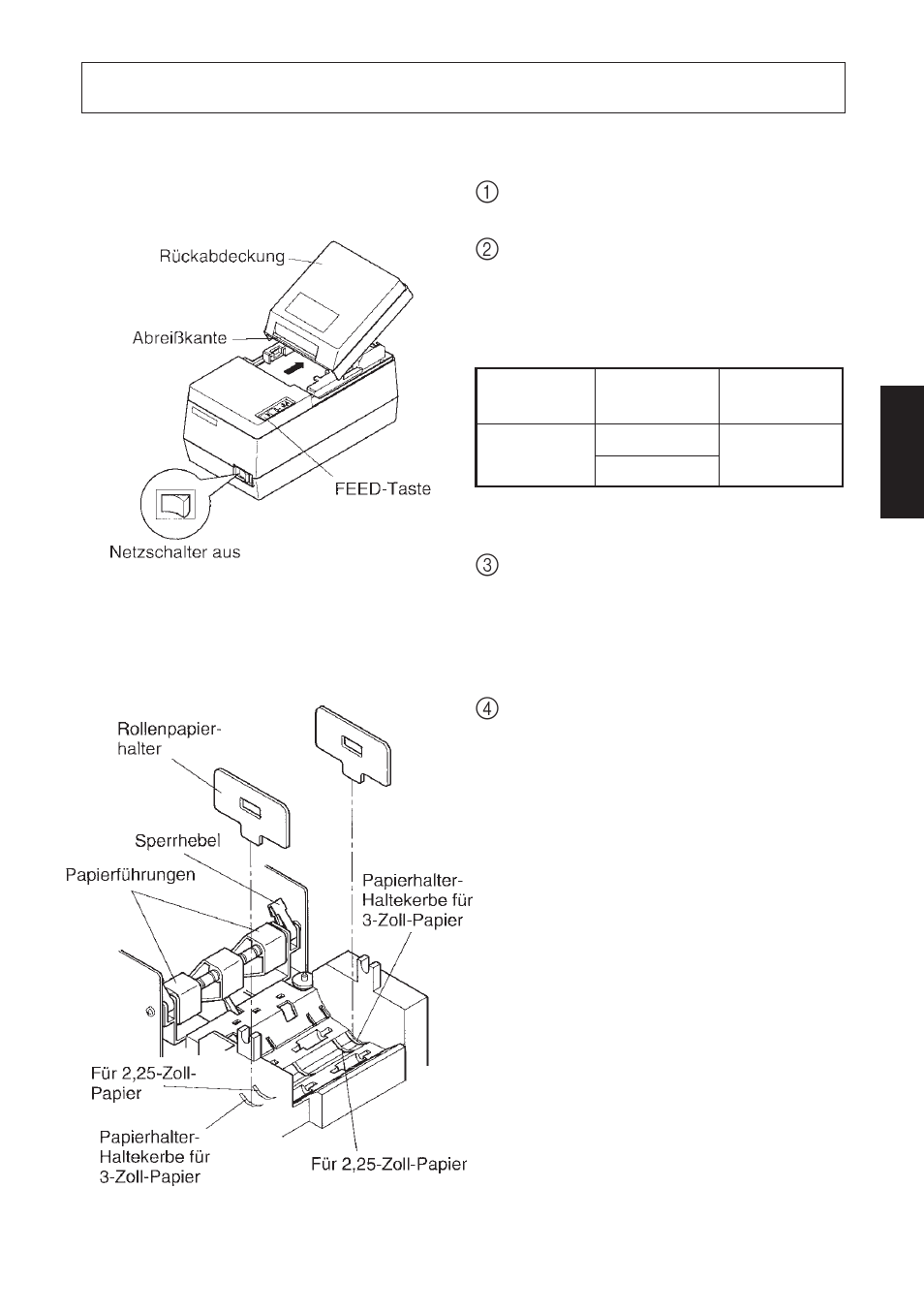 Einlegen des papiers, 1. sp312 | Star Micronics SP342F-A User Manual | Page 31 / 62