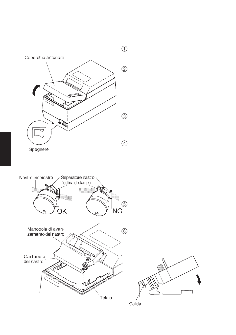 Caricamento della cartuccia del nastro, 1. sp312 | Star Micronics SP342F-A User Manual | Page 40 / 62