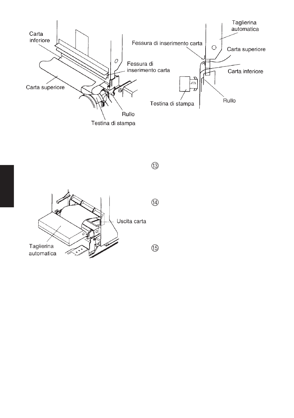 3. rimozione della carta in rotolo | Star Micronics SP342F-A User Manual | Page 48 / 62