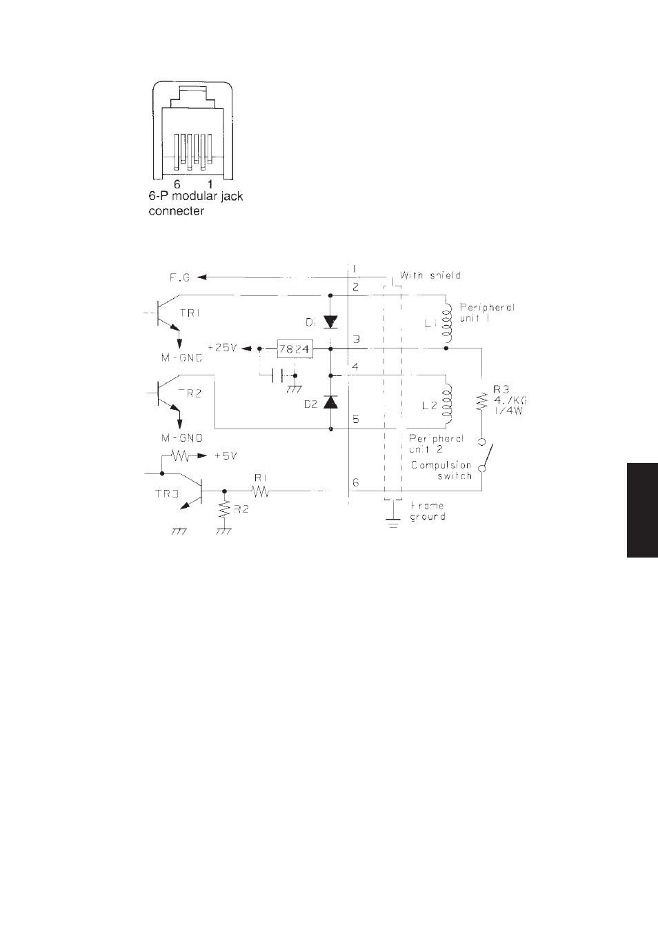 Peripheral unit drive circuit | Star Micronics SP342F-A User Manual | Page 55 / 62