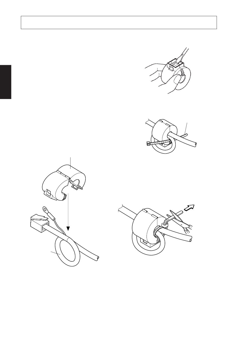 Installation du noyau en ferrite | Star Micronics SP312F User Manual | Page 12 / 36