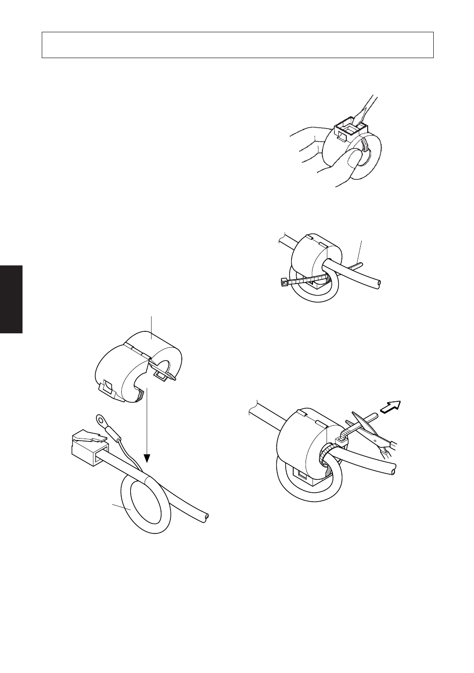 Installazione del nucleo in ferrite | Star Micronics SP312F User Manual | Page 24 / 36