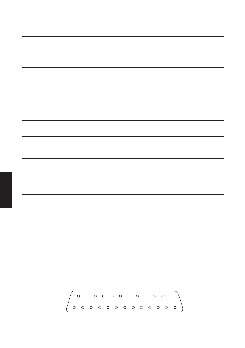 Connectors and signals (serial interface), Rs-232c | Star Micronics SP312F User Manual | Page 30 / 36