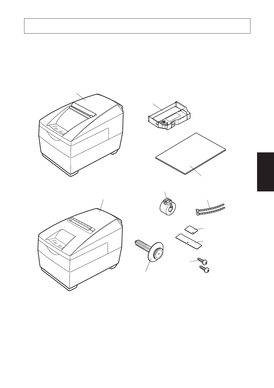 Disimballaggio e installazione, 1. disimballaggio | Star Micronics SP2000 Series User Manual | Page 101 / 147