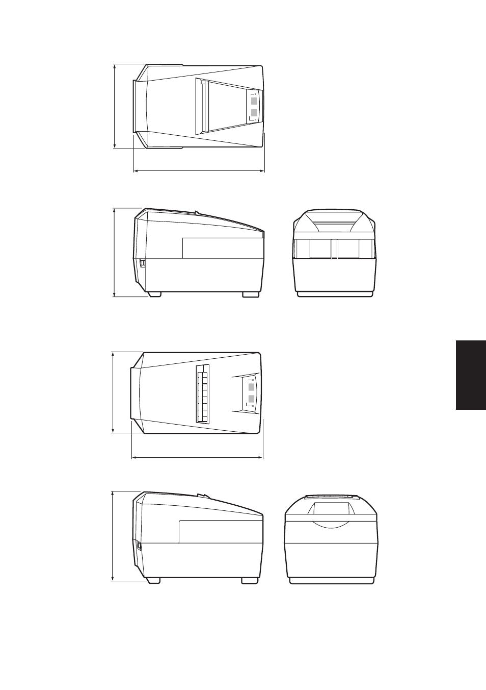 Appendix, Fig. a-1 overall dimensions (mm) | Star Micronics SP2000 Series User Manual | Page 133 / 147