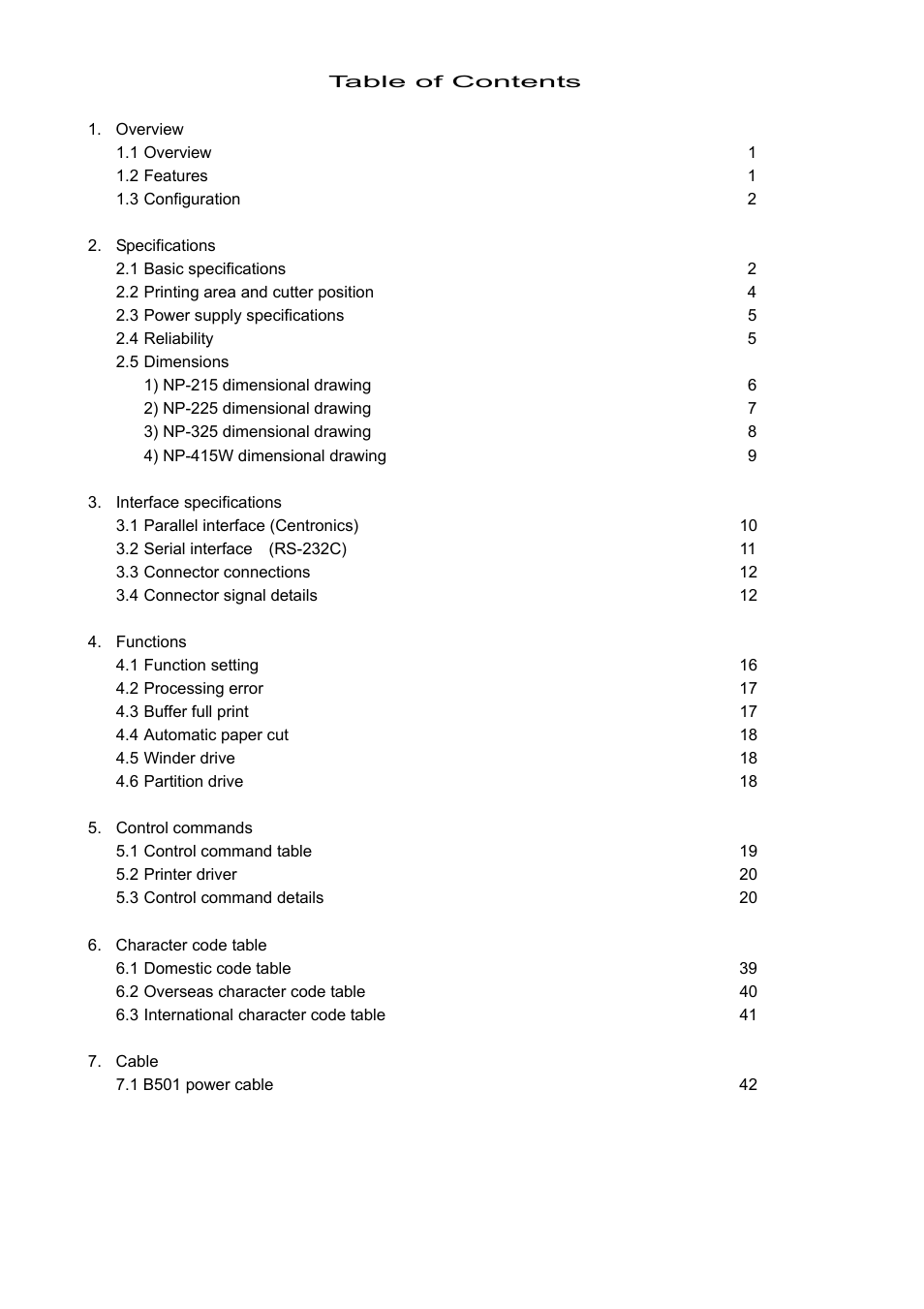 Star Micronics NP-225 User Manual | Page 3 / 45