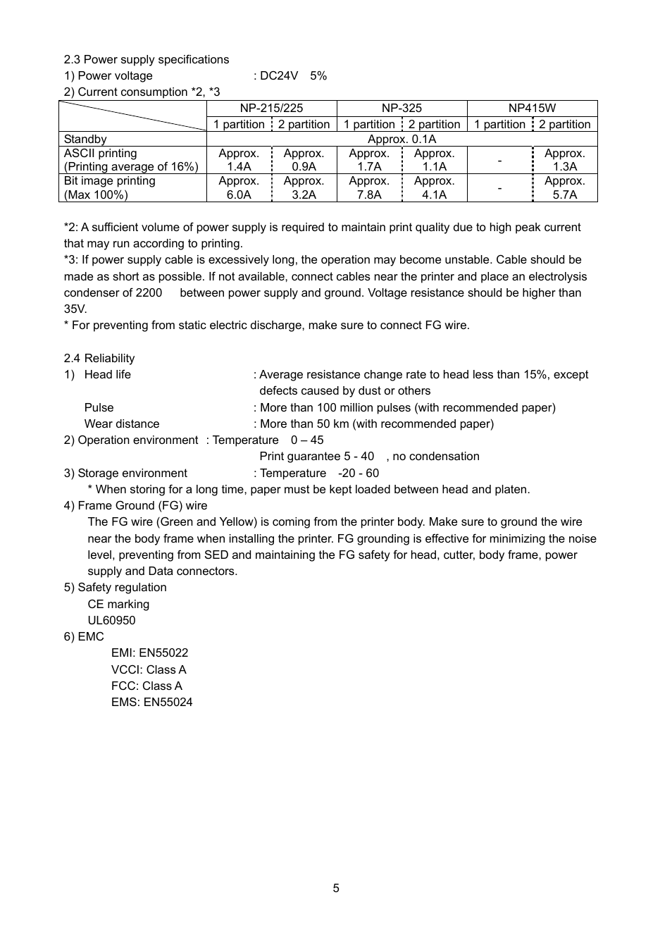 Star Micronics NP-225 User Manual | Page 8 / 45