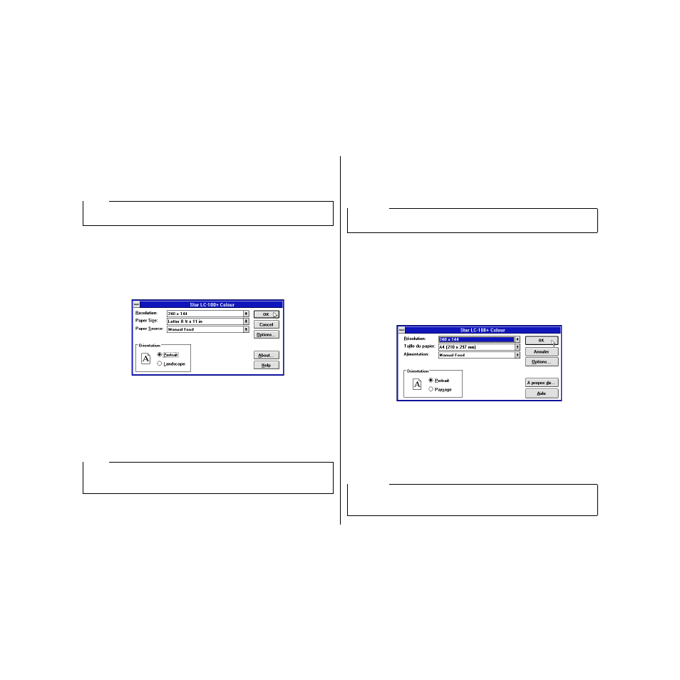 Getting ready to print, Préparation à l’impression | Star Micronics HL 80825321 User Manual | Page 88 / 176