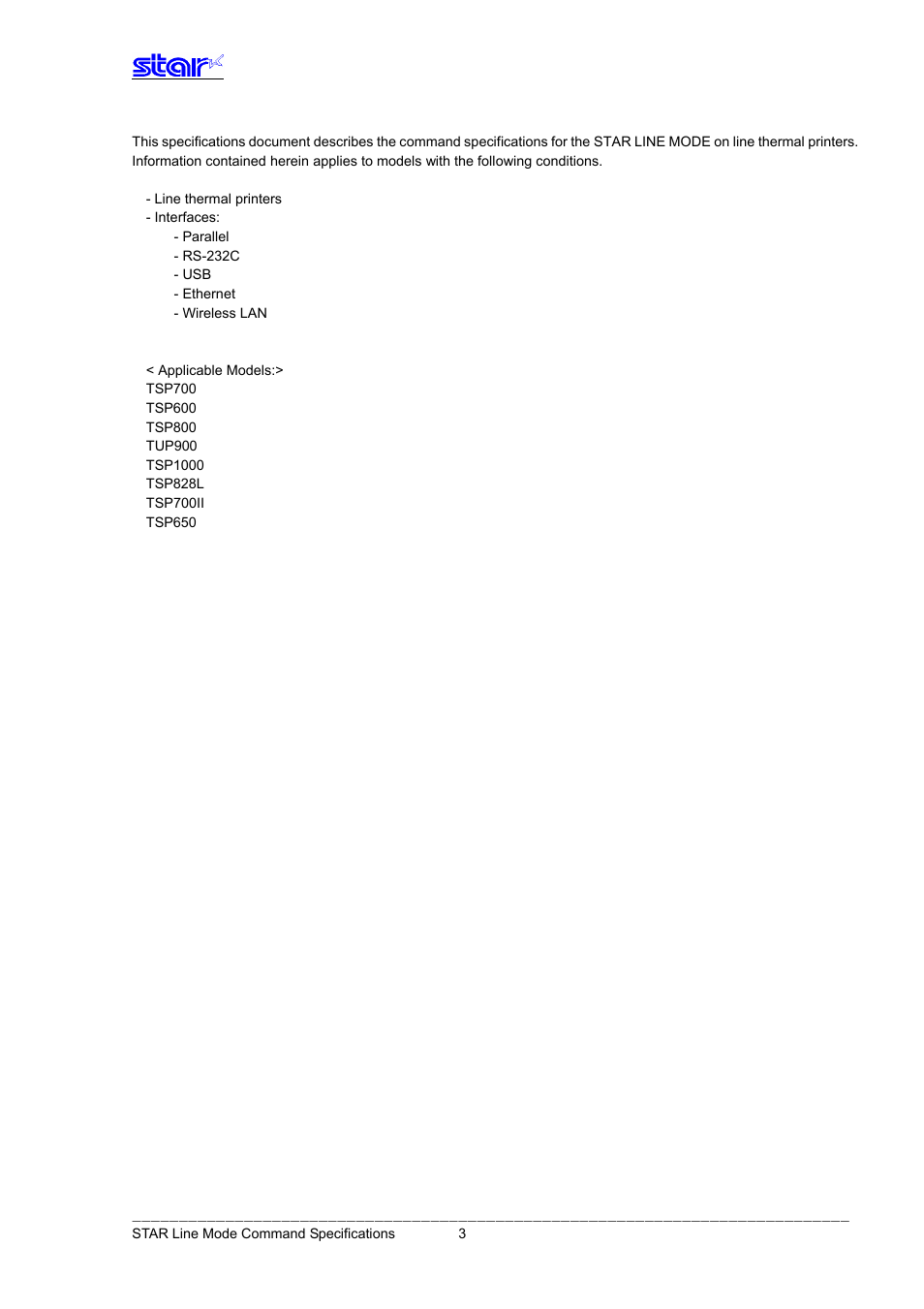 Star Micronics Line Thermal Printer User Manual | Page 4 / 181