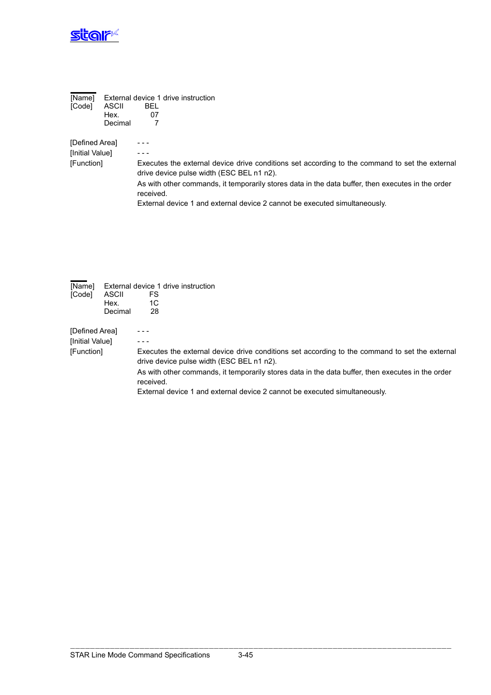 Star Micronics Line Thermal Printer User Manual | Page 61 / 181