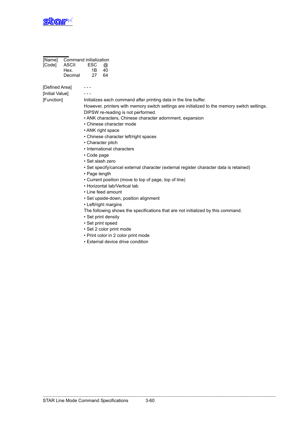 Star Micronics Line Thermal Printer User Manual | Page 76 / 181