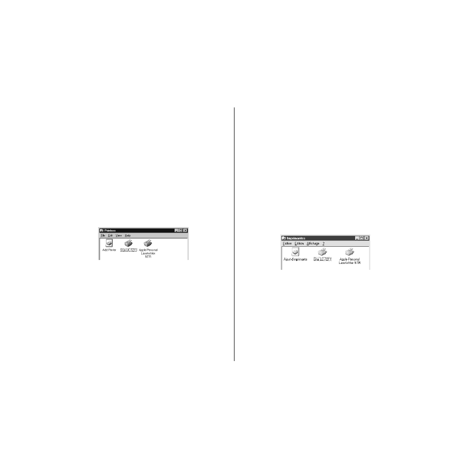 Preparing to print, Préparation en vue d’impression | Star Micronics PUNKT-MATRIX-DRUCKER LC-7211 User Manual | Page 104 / 182