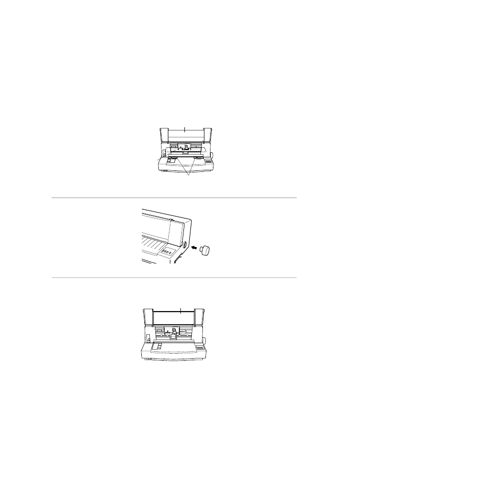 Removing the protective materials, Installing the platen knob, Opening the front cover | Star Micronics PUNKT-MATRIX-DRUCKER LC-7211 User Manual | Page 16 / 182