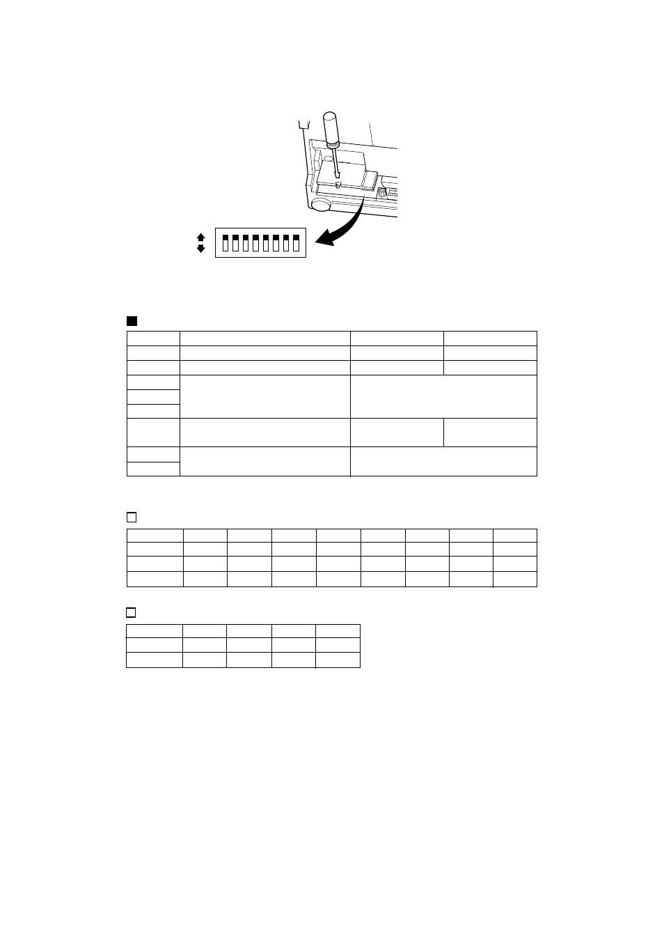 Commutateurs dip, Génération de caractères | Star Micronics Star SP200 Series User Manual | Page 26 / 127