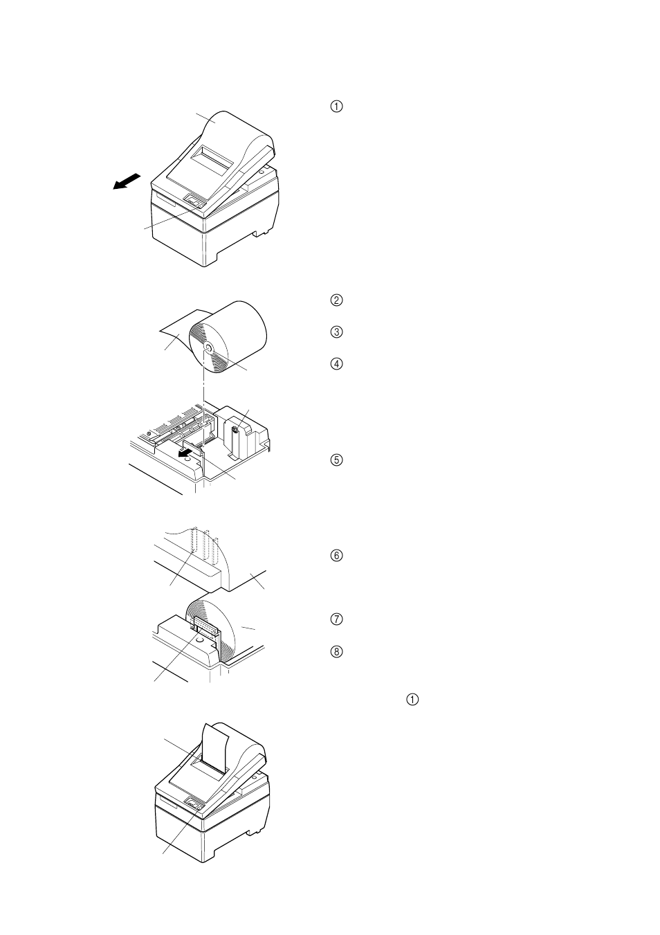 Einlegen von papier (abreißkantenmodell) | Star Micronics Star SP200 Series User Manual | Page 37 / 127