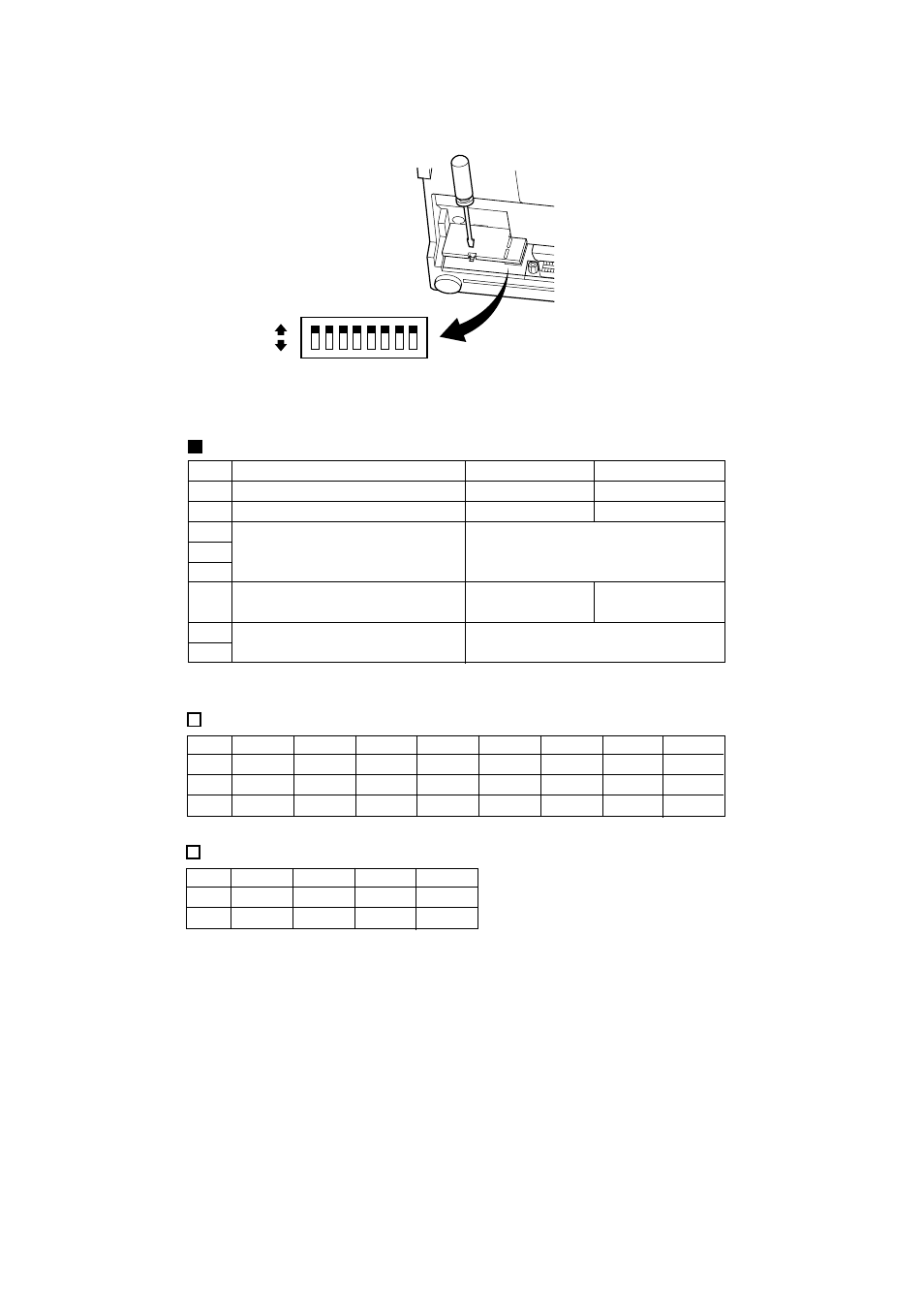 Dip-schalter, Zeichenerzeugung, Internationaler zeichensatz | Star Micronics Star SP200 Series User Manual | Page 40 / 127