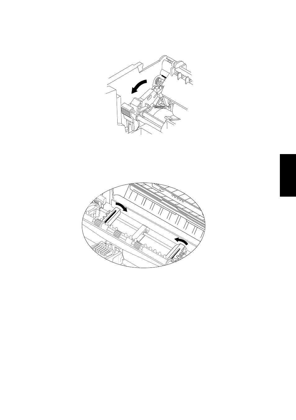Chargement du papier en continu, Fr ench | Star Micronics PT-10Q User Manual | Page 19 / 36