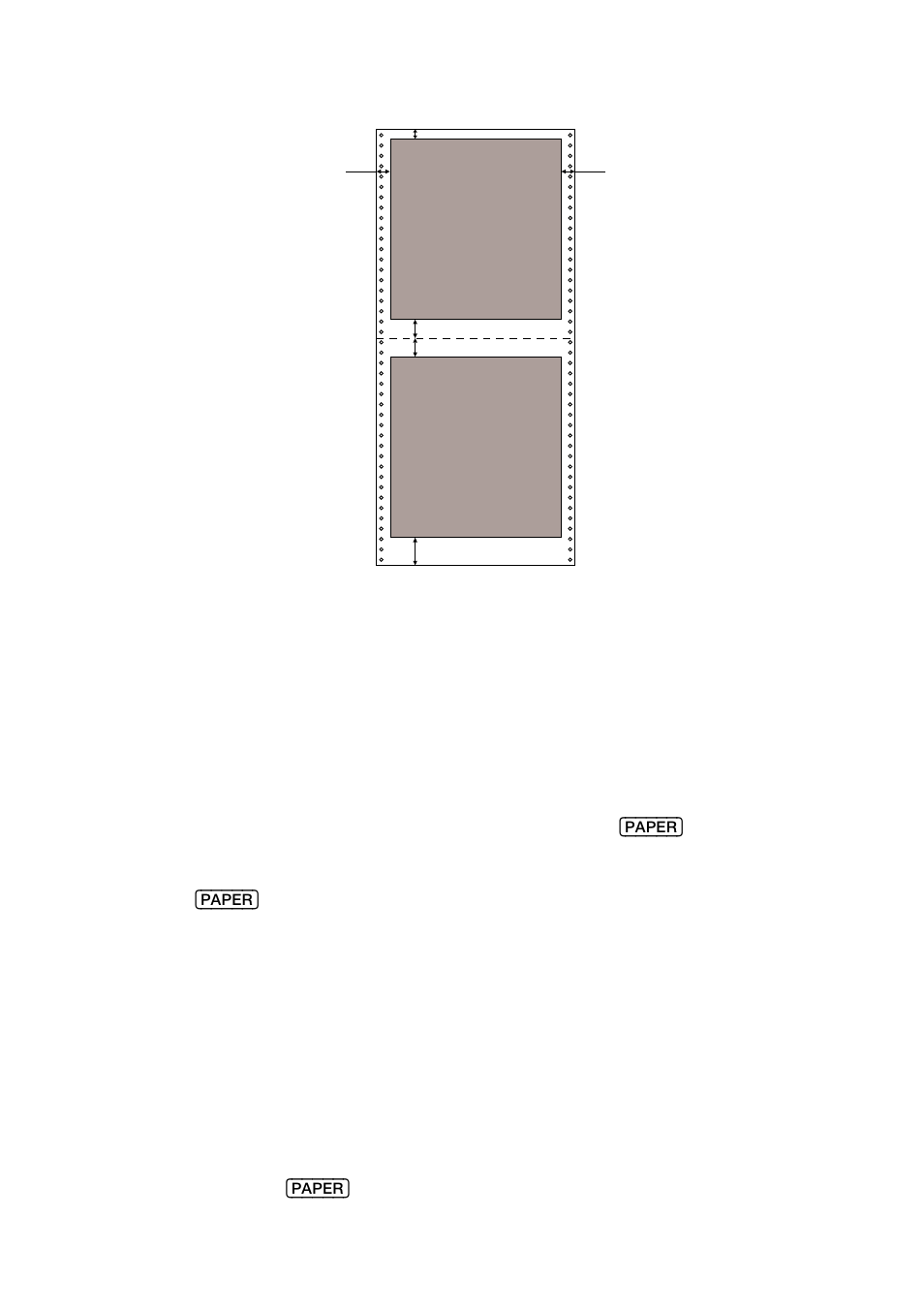 Parcheggio” carta del modulo continuo, Togliere il modulo continuo dal “parcheggio | Star Micronics PT-10Q User Manual | Page 28 / 36