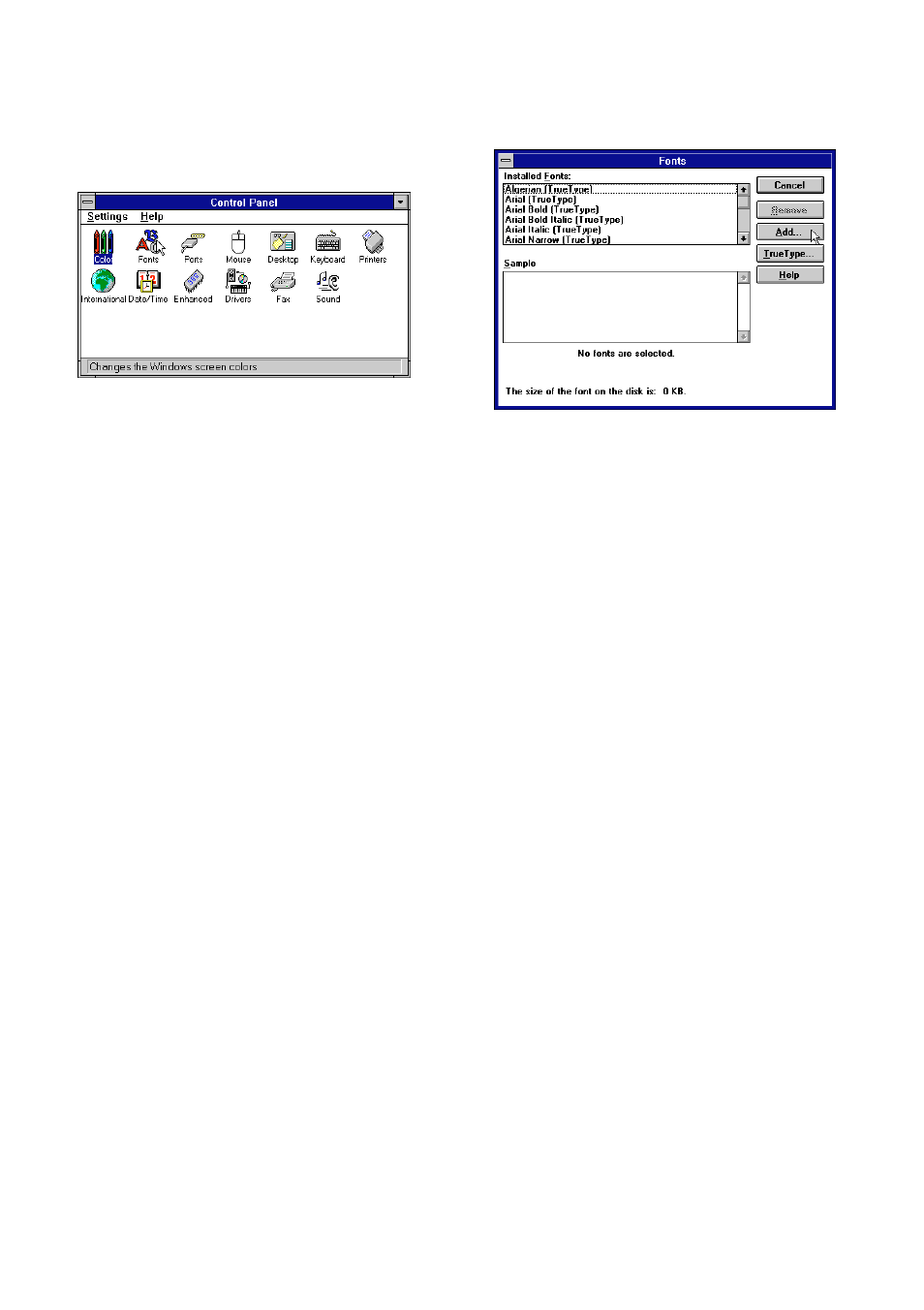 Selecting fonts in windows applications | Star Micronics LC-8521 User Manual | Page 55 / 116
