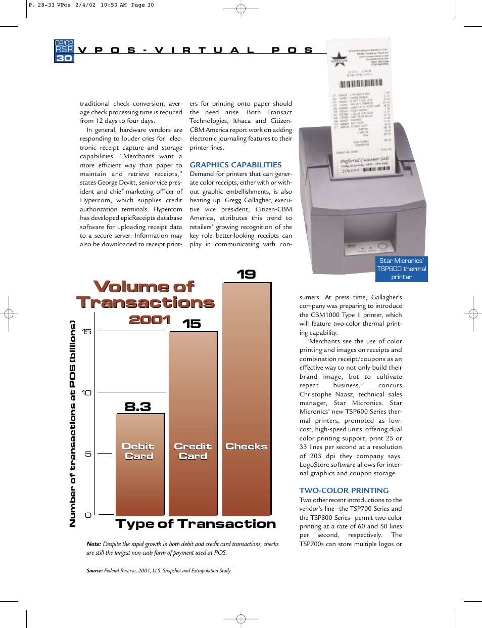 Volume of transactions volume of transactions | Star Micronics RSR 28 User Manual | Page 3 / 5