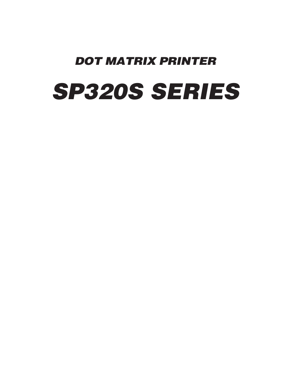 Star Micronics SP320S User Manual | 94 pages