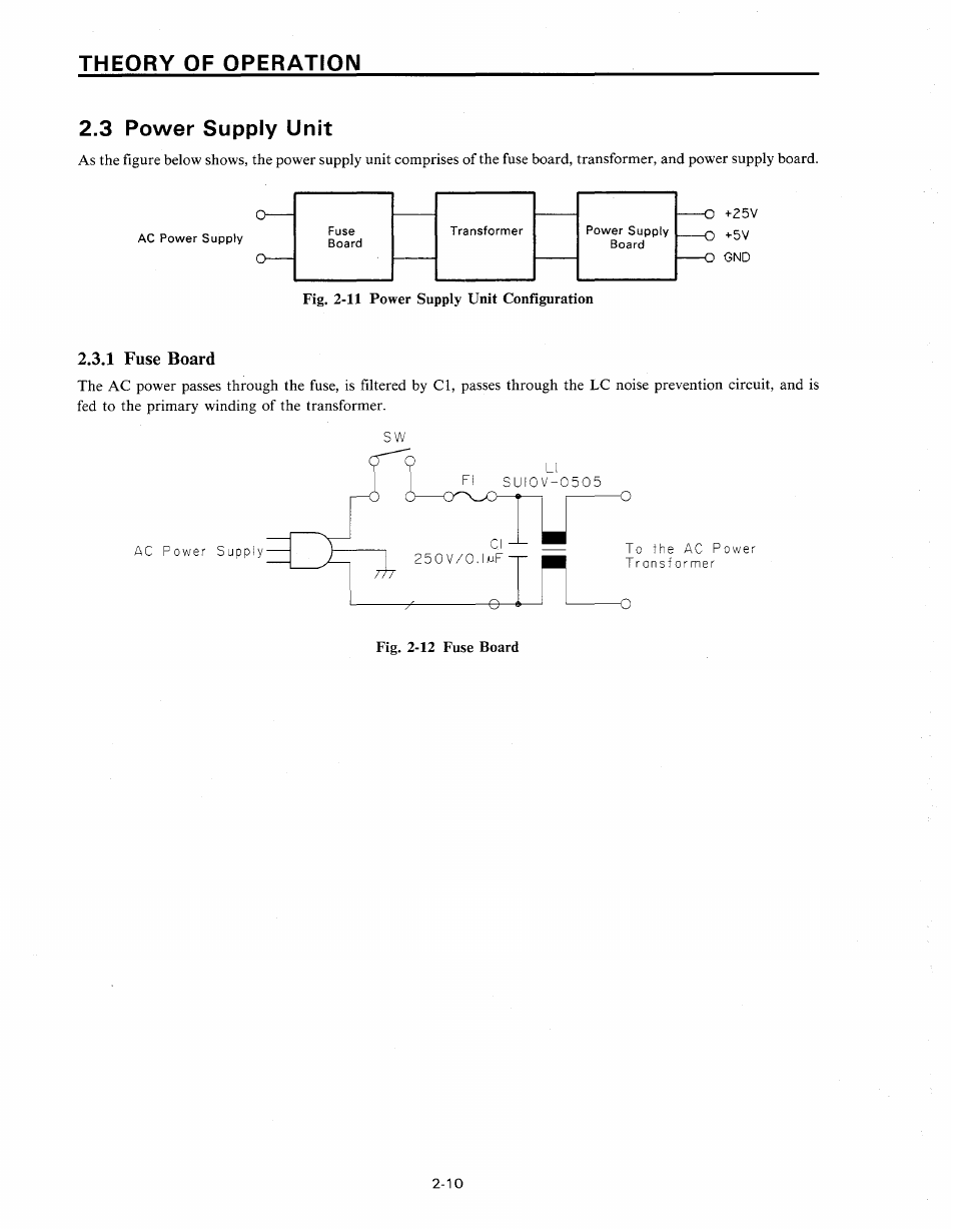 3 power supply unit, 1 fuse board | Star Micronics SP320S User Manual | Page 20 / 94