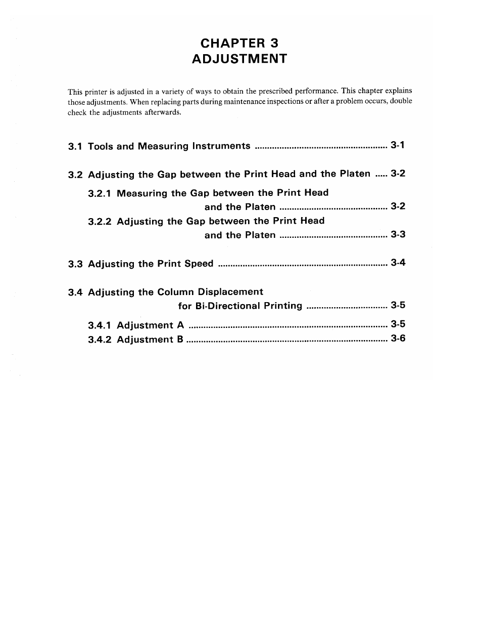 Chapter 3 adjustment | Star Micronics SP320S User Manual | Page 27 / 94