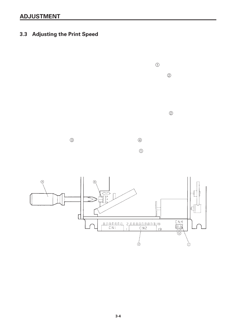 3 adjusting the print speed, Adjustment | Star Micronics SP320S User Manual | Page 32 / 94