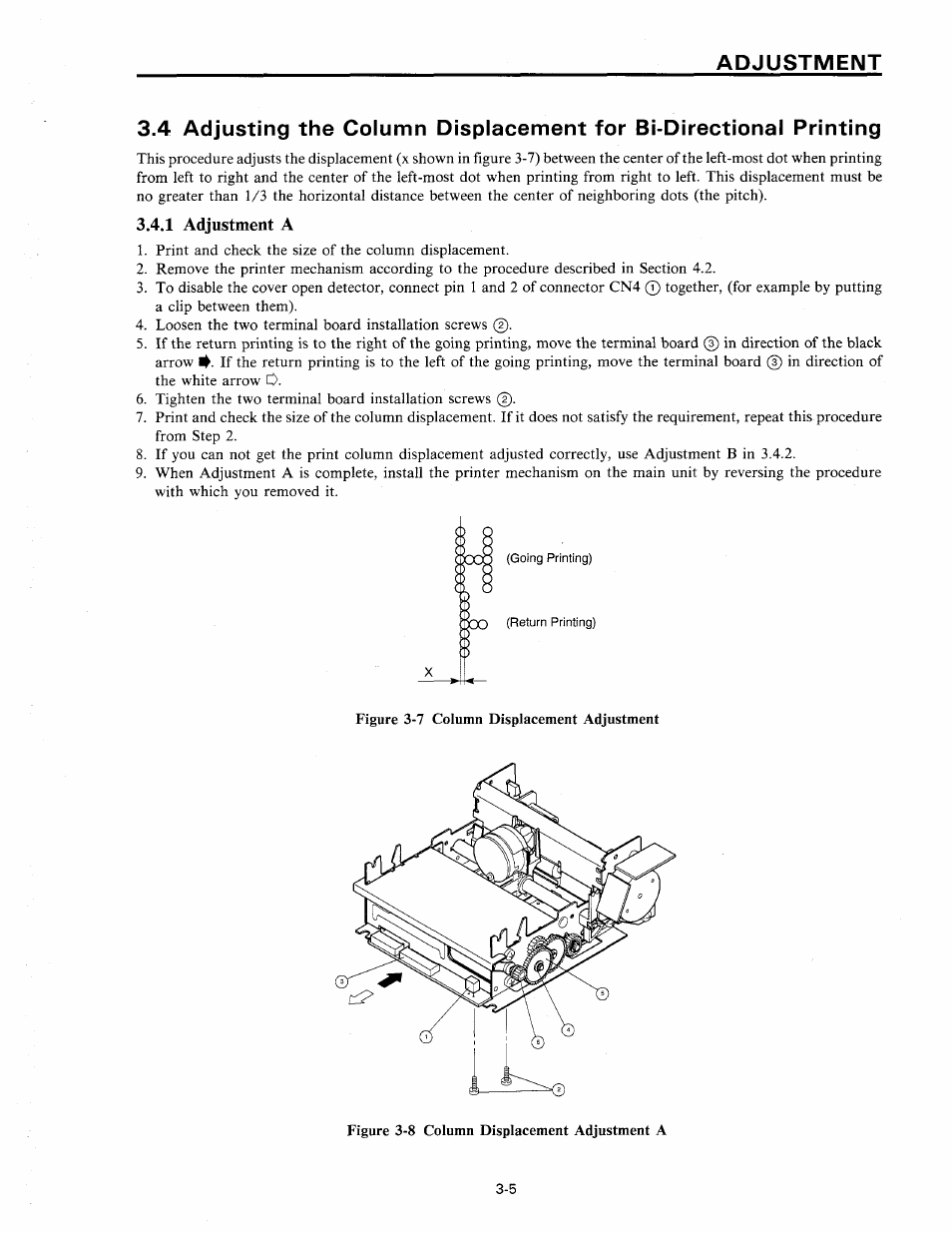 1 adjustment a | Star Micronics SP320S User Manual | Page 33 / 94