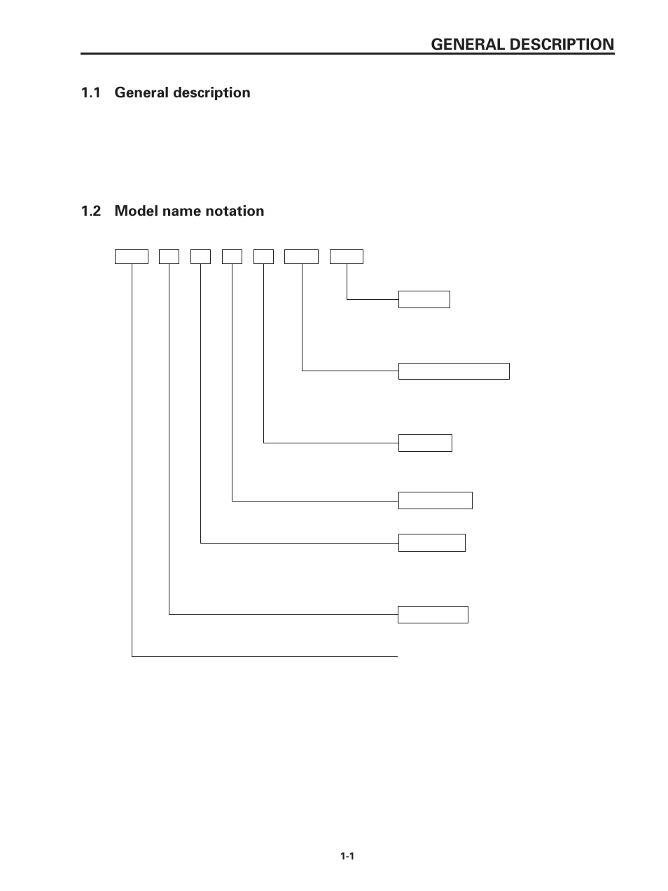 1 general description, 2 model name notation, General description | Star Micronics SP320S User Manual | Page 7 / 94
