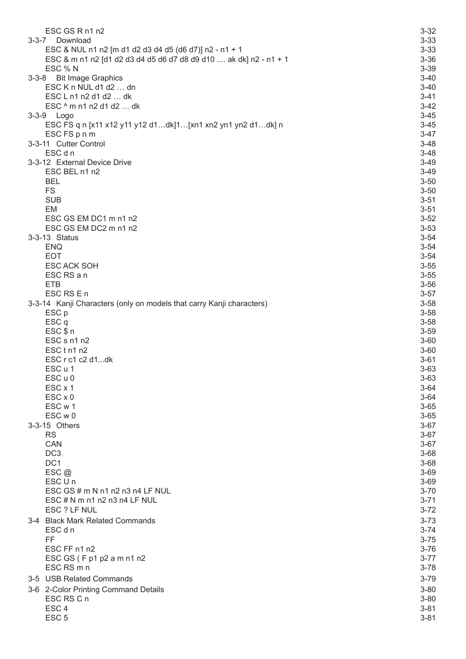 Star Micronics Dot Impact Printer User Manual | Page 3 / 104