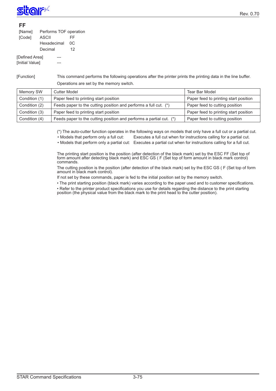 Star Micronics Dot Impact Printer User Manual | Page 83 / 104