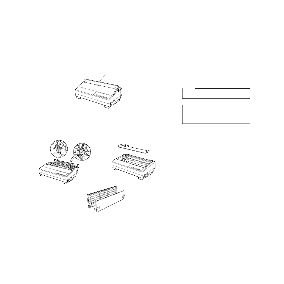 Opening the front cover, Removing the protective materials | Star Micronics LC-4511 User Manual | Page 16 / 191