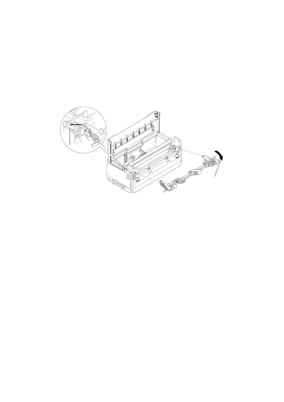 Den schubtraktor vom drucker abmontieren | Star Micronics PT-10Y User Manual | Page 12 / 32