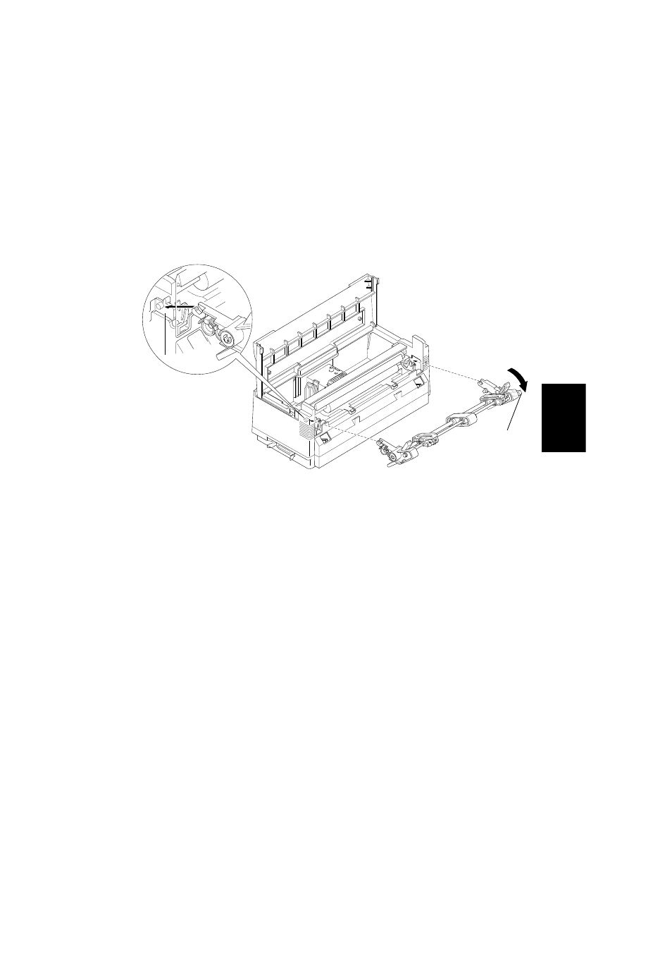 Dépose du mécanisme tracteur poussant, Français | Star Micronics PT-10Y User Manual | Page 19 / 32