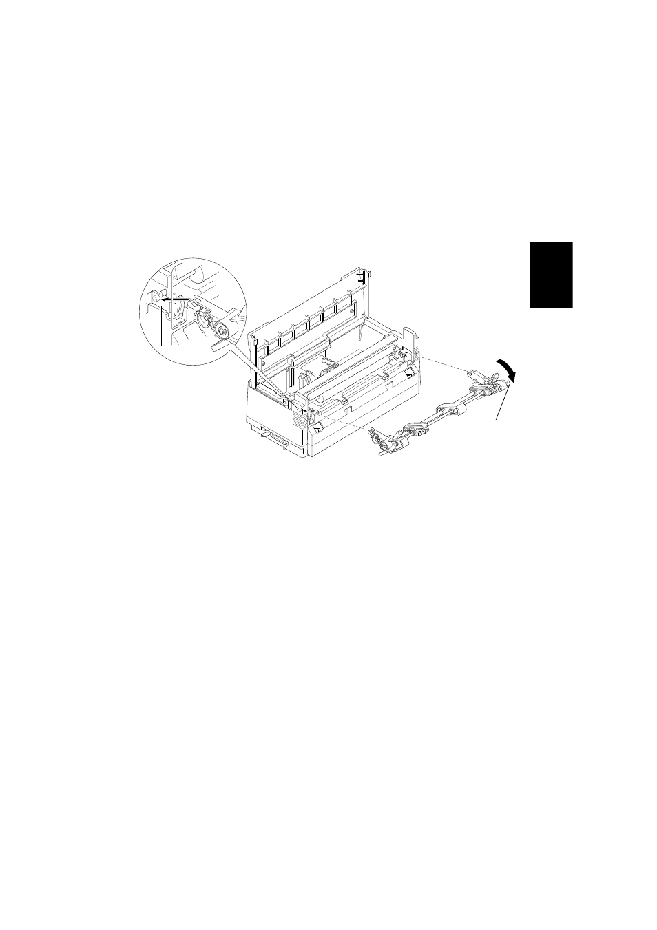 Removing the push tractor unit from the printer, English | Star Micronics PT-10Y User Manual | Page 5 / 32