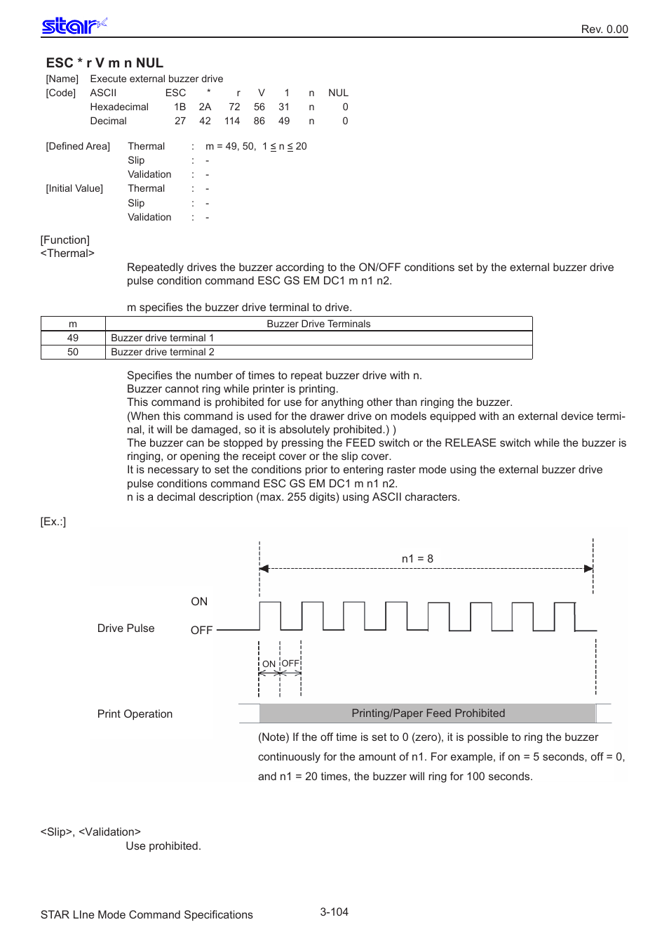 Star Micronics Line Thermal/Dot Printer User Manual | Page 116 / 209