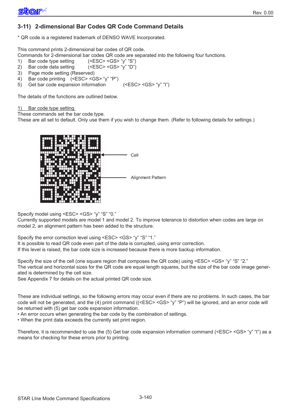 Star Micronics Line Thermal/Dot Printer User Manual | Page 152 / 209