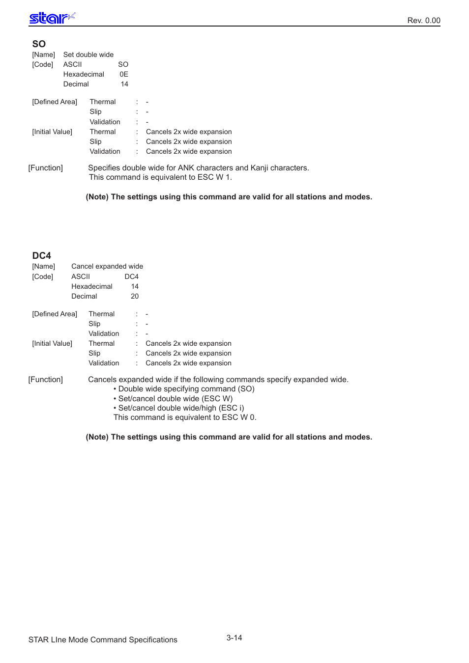 Star Micronics Line Thermal/Dot Printer User Manual | Page 26 / 209